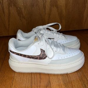Nike Leopard Print Court Vision’s. Size 7